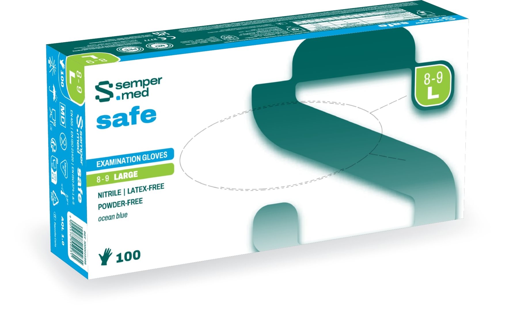 Sempermed safe L 100 pce