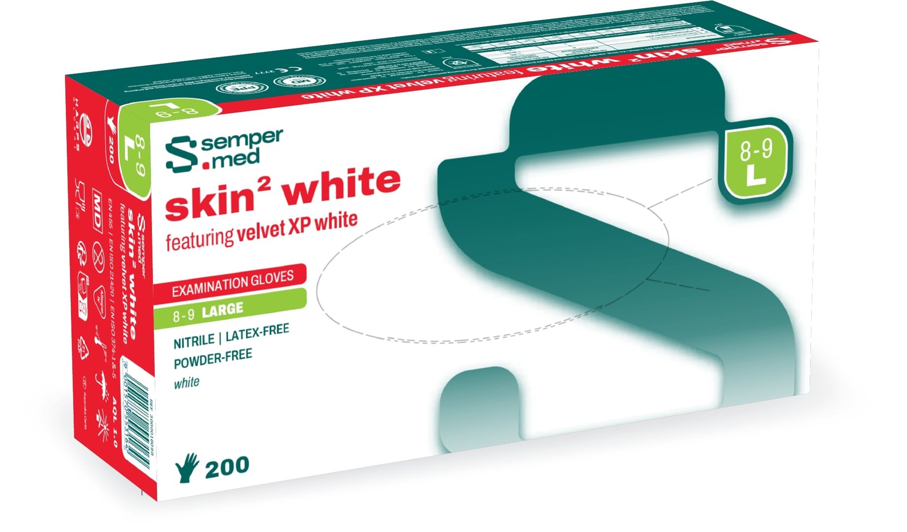 Sempermed Skin2 L white 200 Stk