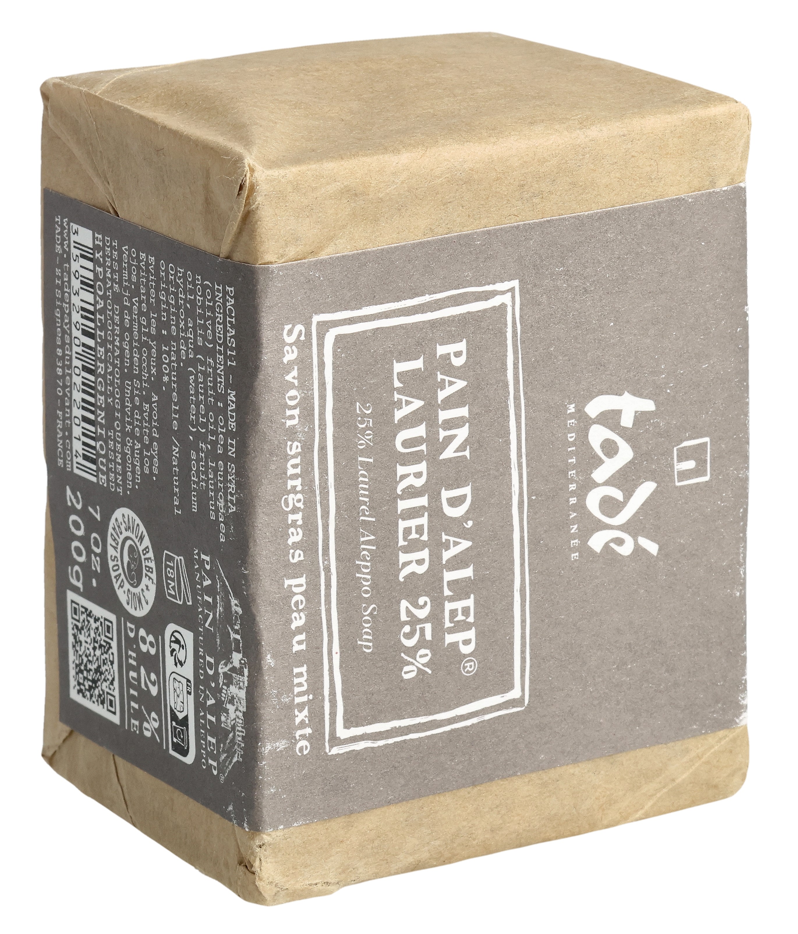 TADE Aleppo Seifenstück 25 % 200 g x 4 Stk