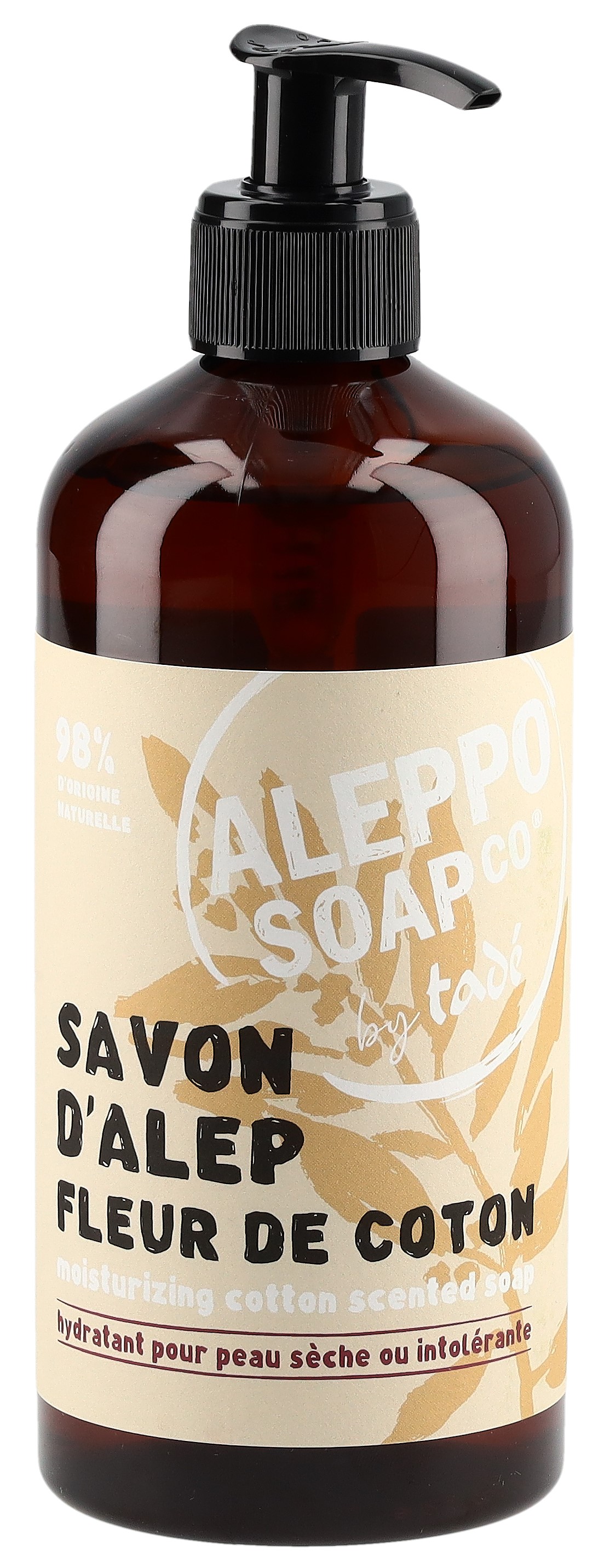 TADE Aleppo-Flüssigseife Baumwollblütenduft 500 ml x 3 Stk