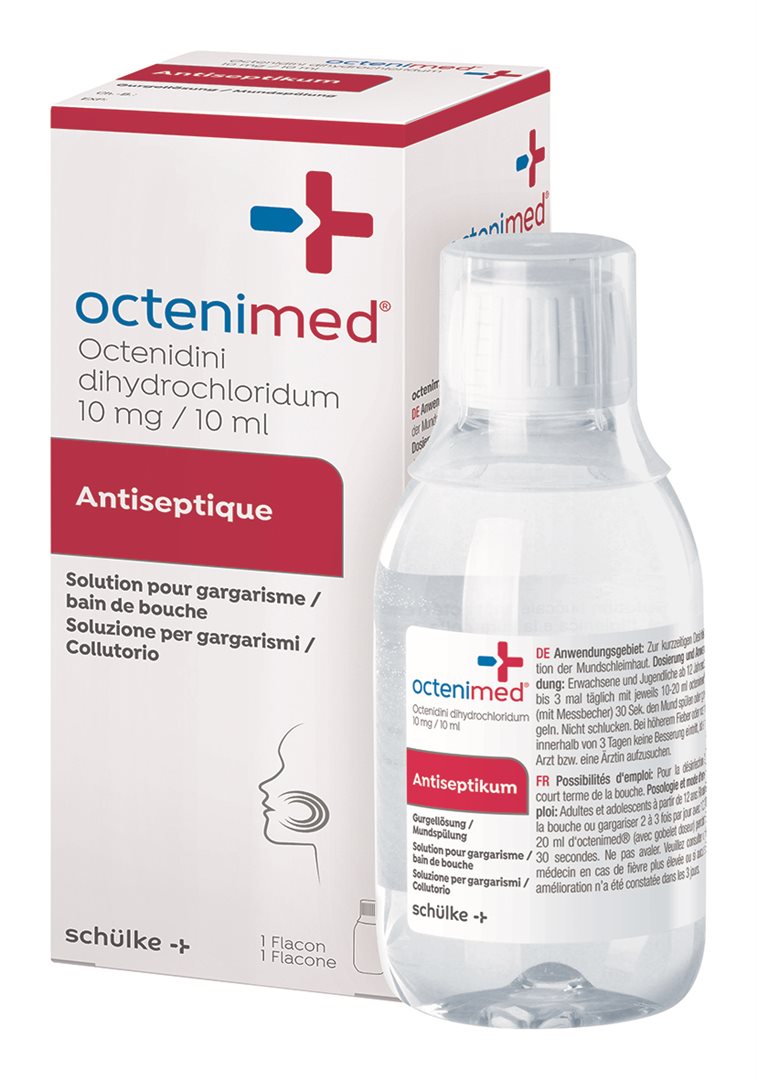 Octenimed solution pour gargarisme/bain de bouche fl 250 ml