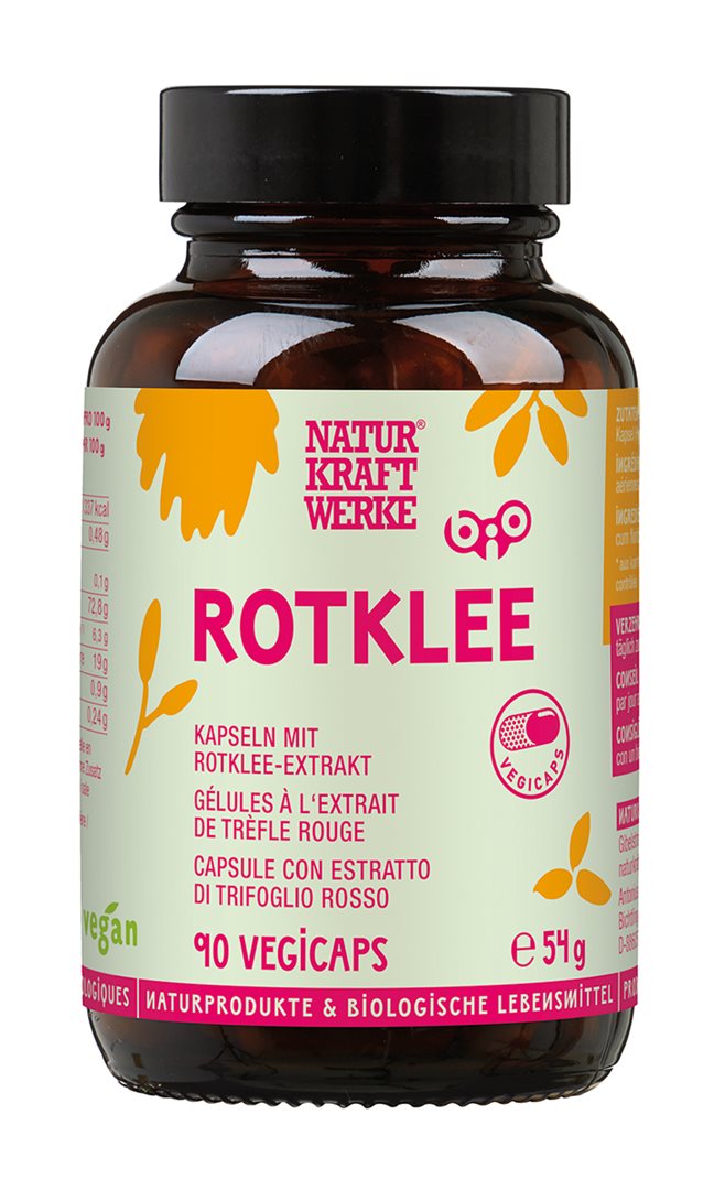 NaturKraftWerke extrait de trèfle rouge vegicaps bio bte 54 g