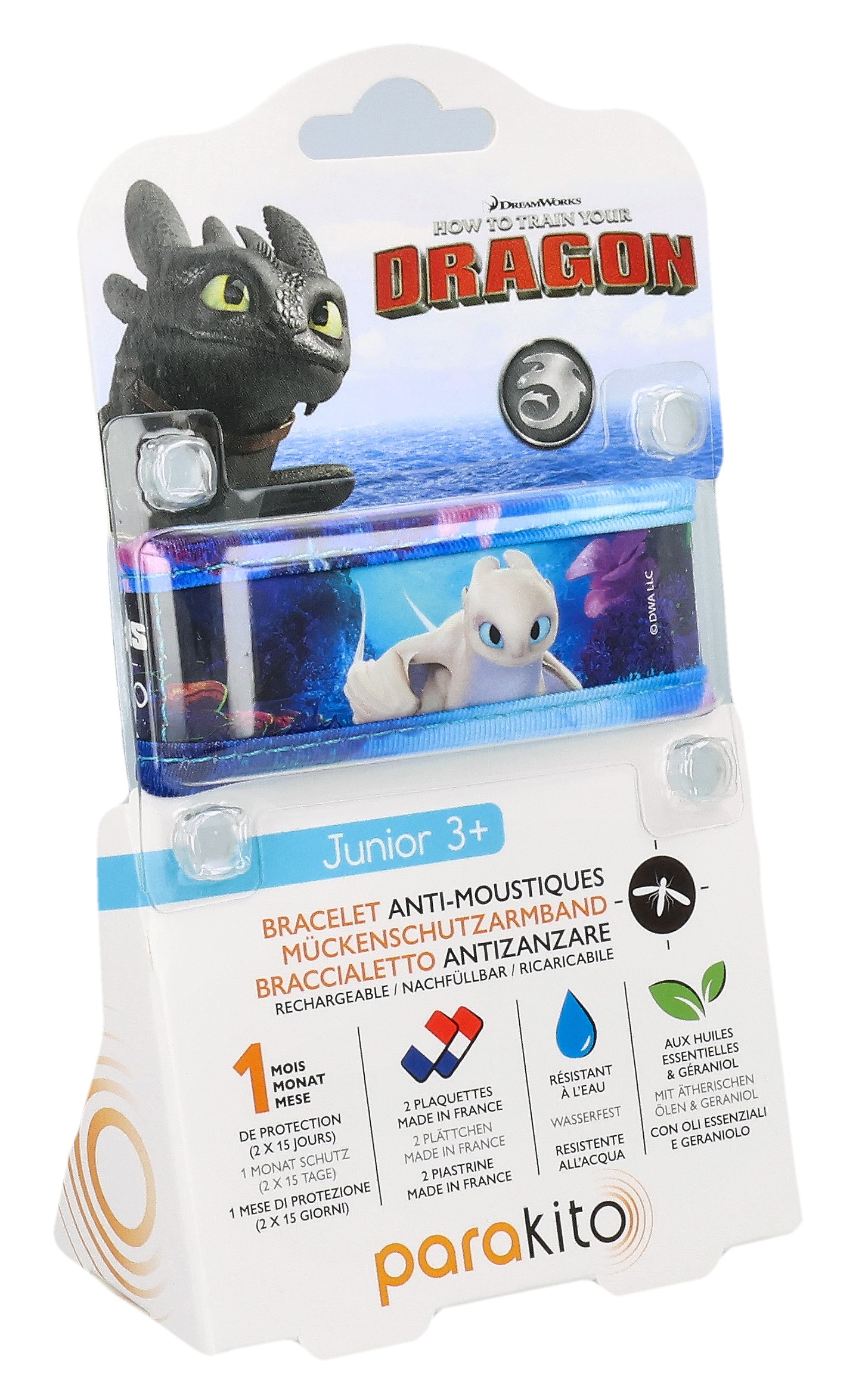 Parakito bracelet junior universal dragon blanc