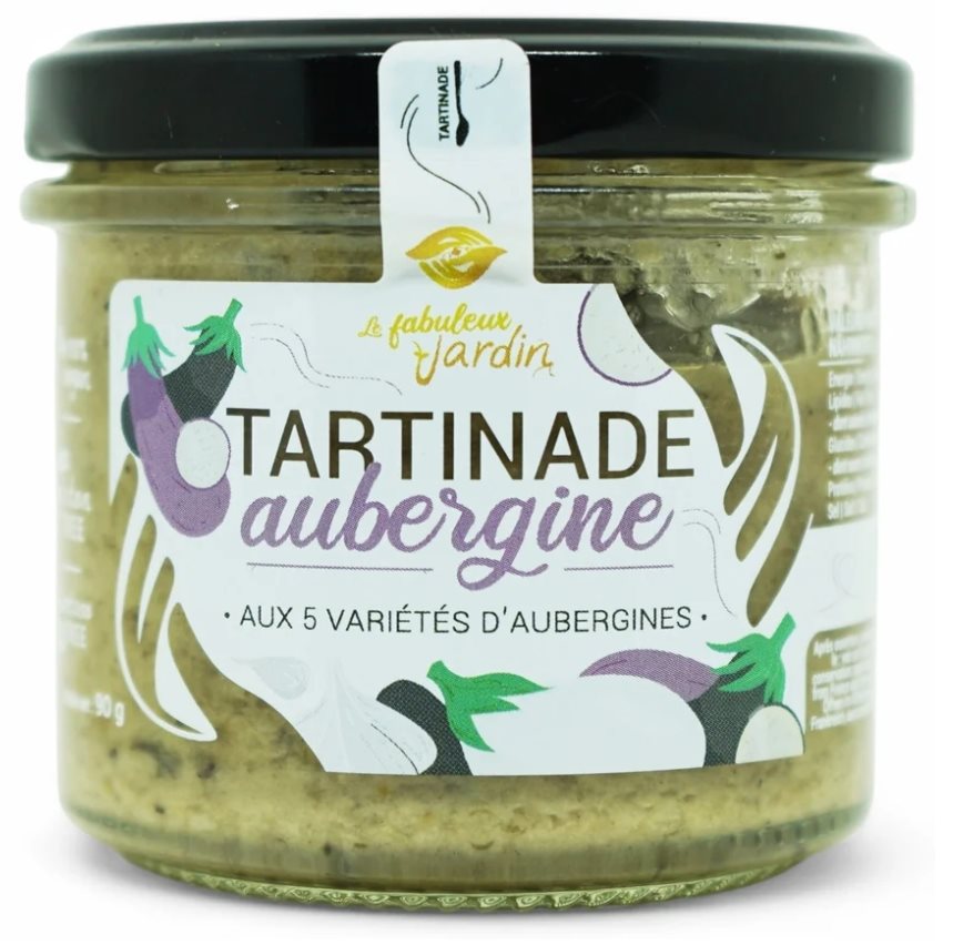 Le fabuleux jardin Aufstrich Aubergine Bio Glas 90 g