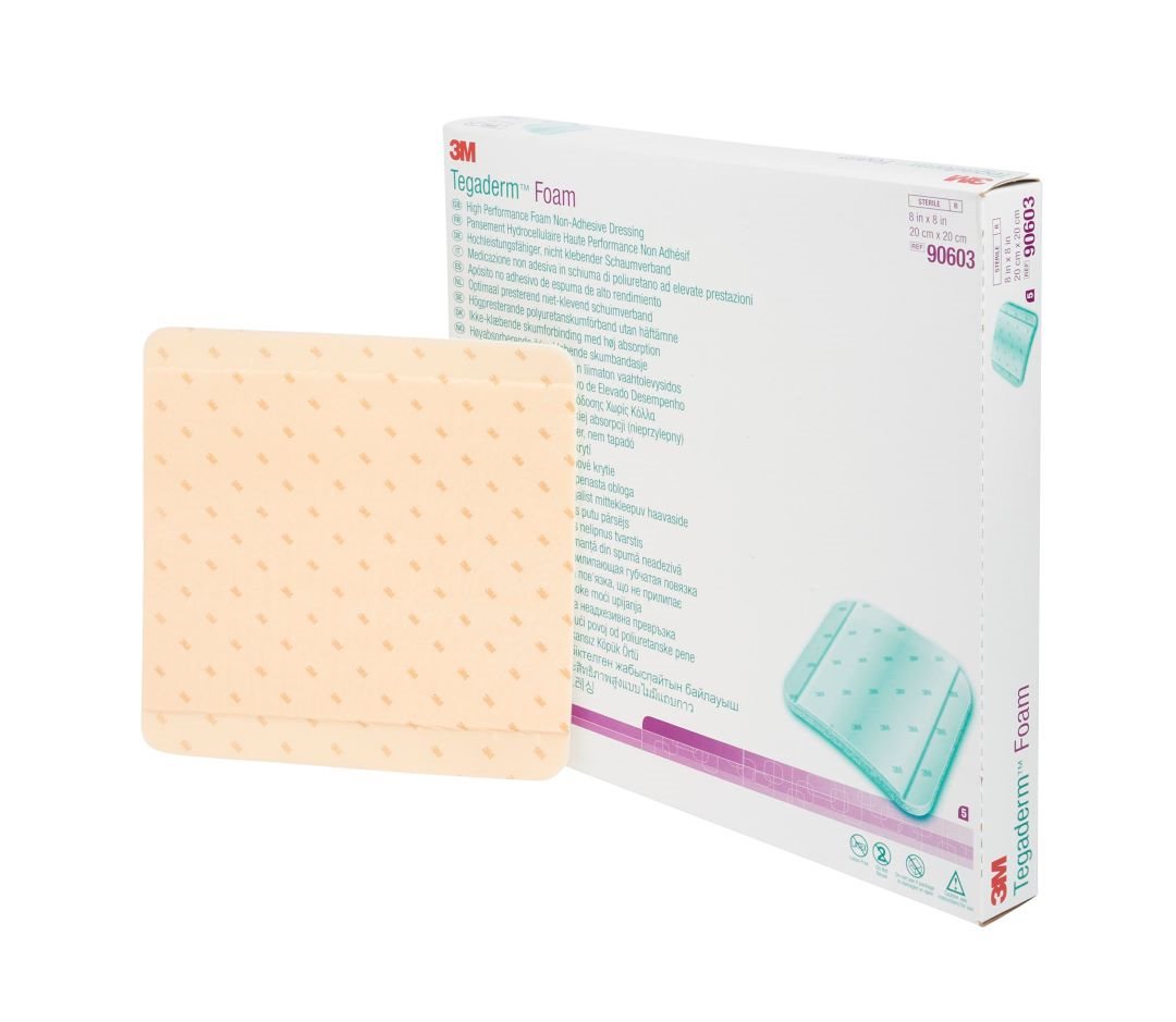 3M Tegaderm High Performance Foam compresse en mousse 8.9x8.9cm non adhésive 10 pce
