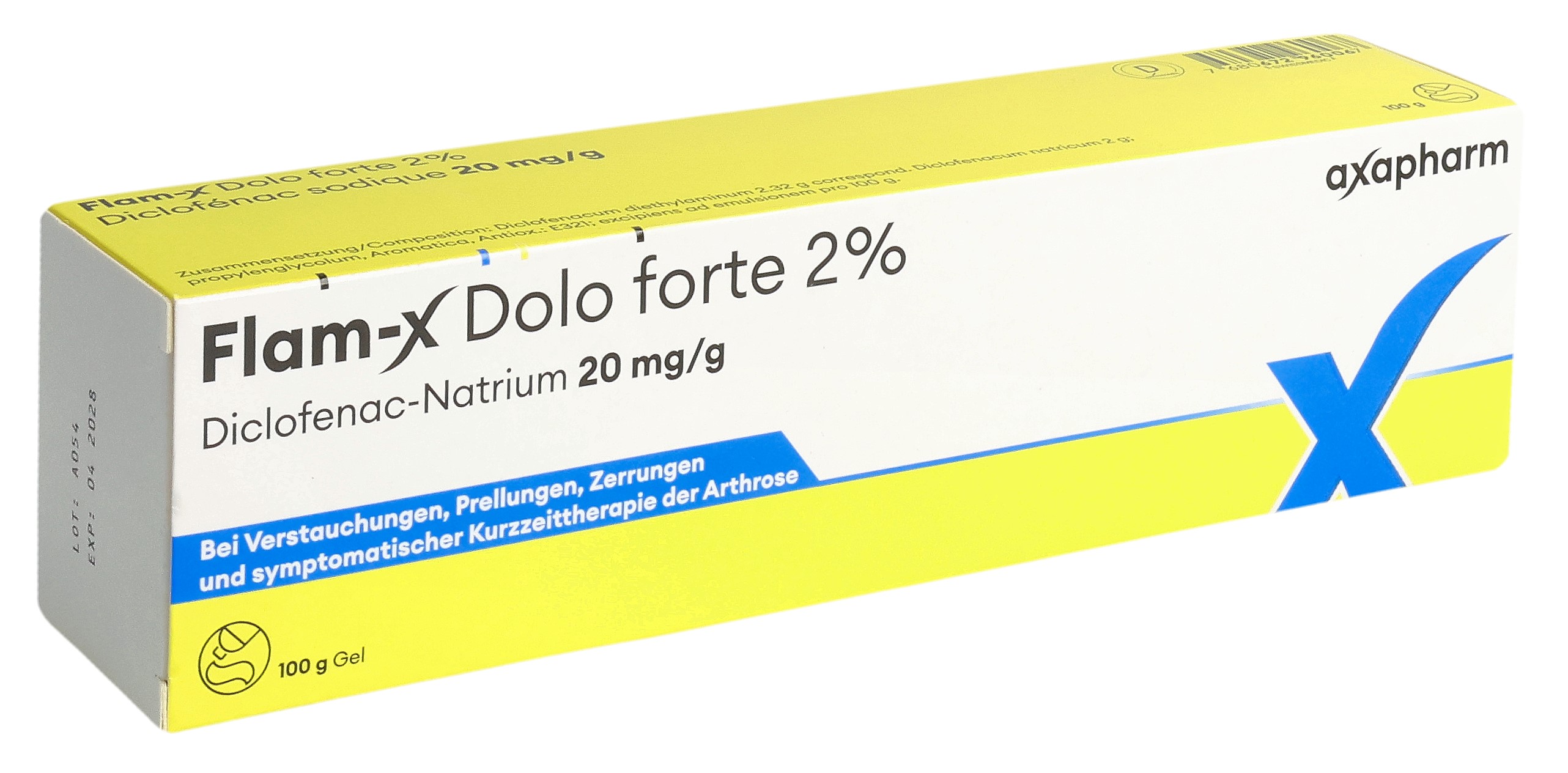 Flam-X Dolo forte gel 2 % tb 180 g