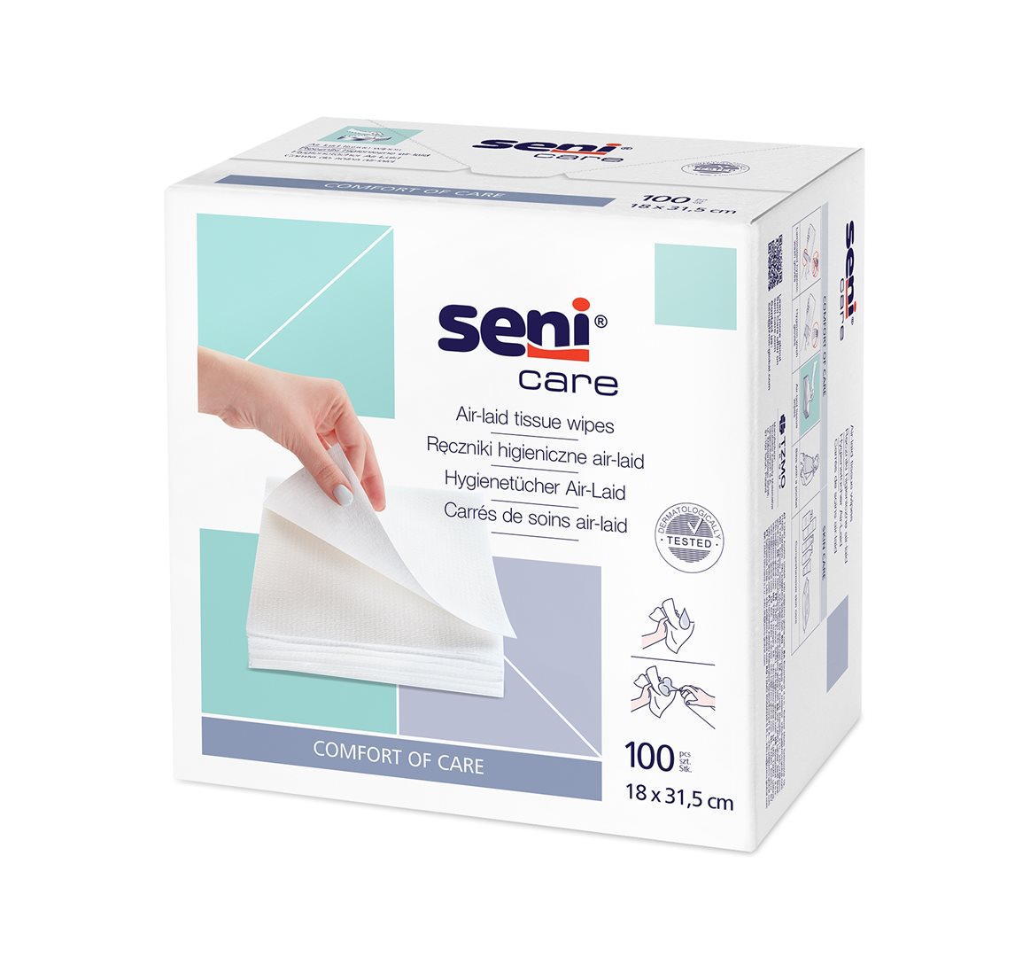 Seni Care Air Laid Tücher 18x31.5cm 100 Stk