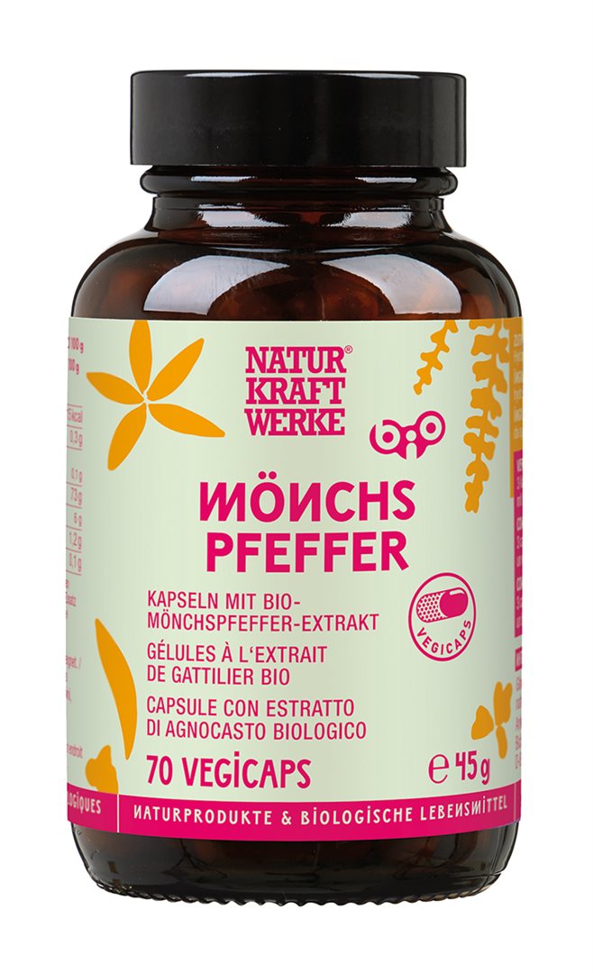 NaturKraftWerke Mönchspfeffer Extrakt Vegicaps Bio/kbA Glas 90 g