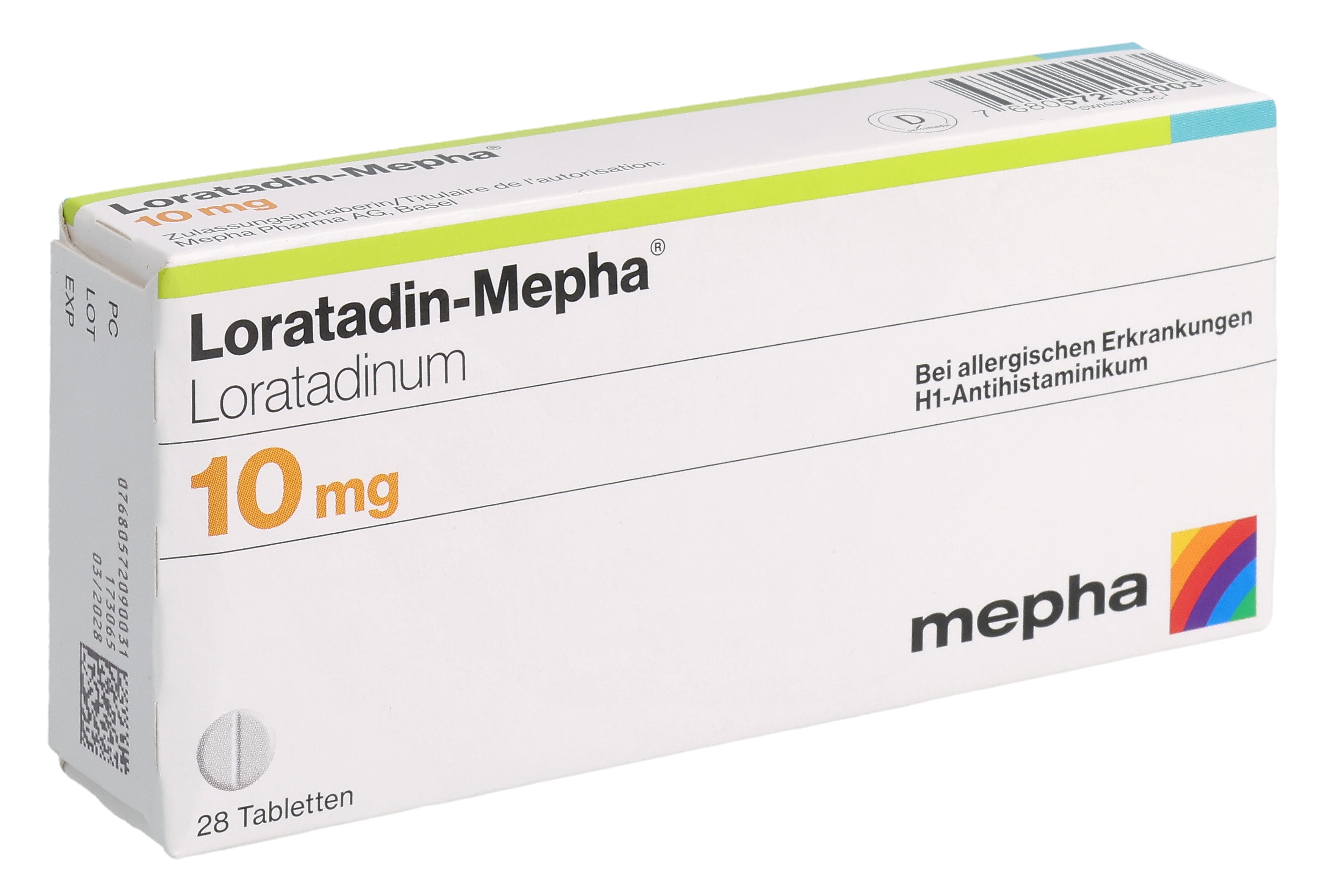 Loratadin-Mepha Tabl 10 mg 28 Stk