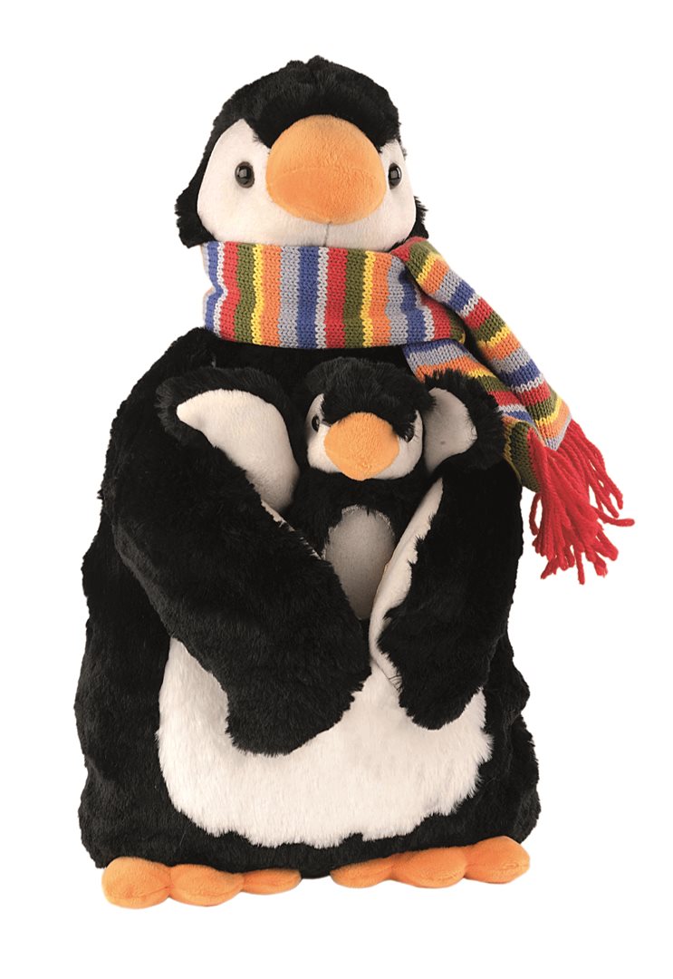 SÄNGER Wärmflasche Plüschtier 0.8l Pinguin James
