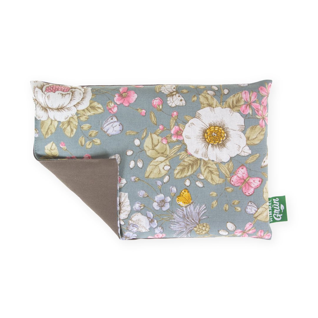 Himmelgrün coussin aux pépins de raisin 30x20cm rose de neige
