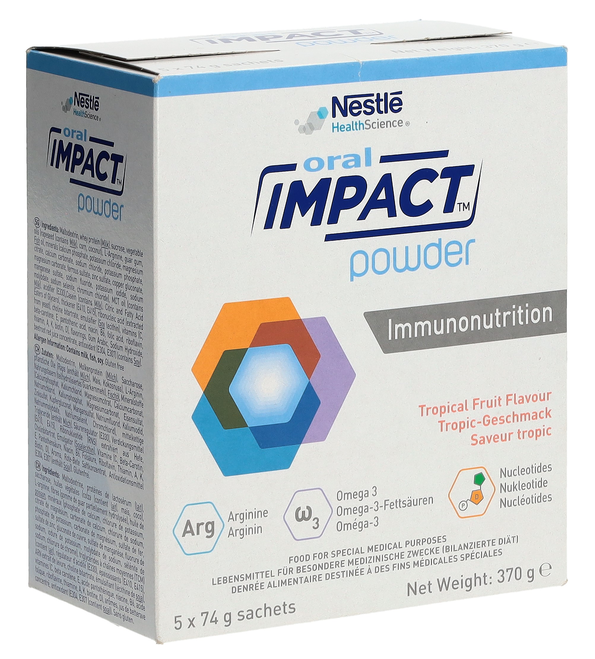 Impact Oral Immunonutrition Plv Tropical 5 Btl 74 g