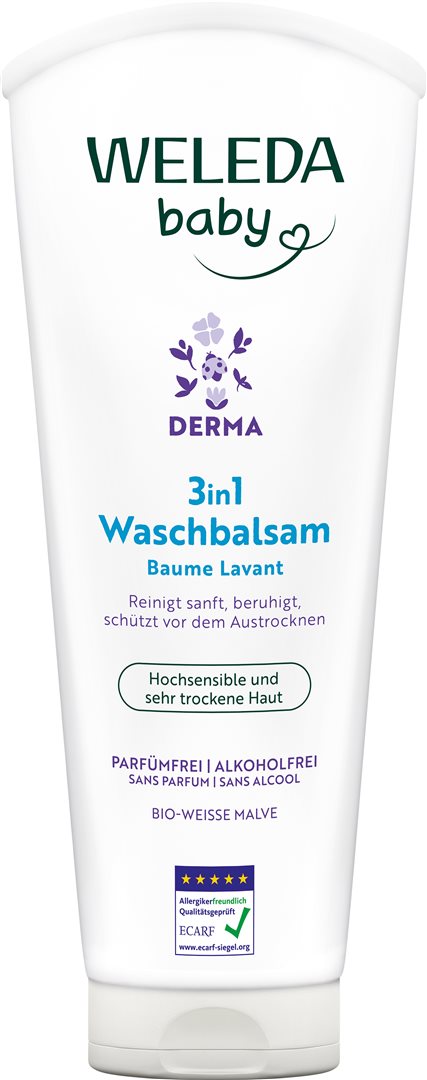 Weleda Derma 3in1 Waschbalsam weisse Malve Tb 200 ml