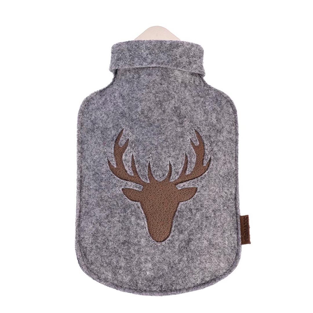 HERBORISTERIA Bettflasche Filzüberzug Hirsch schw x 2 Stk