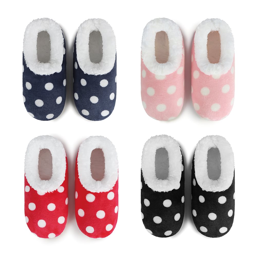 SNOOZIES Anti-Rutsch Pant S-M-L Wom Pol Dot 1 Paar x 3 Stk
