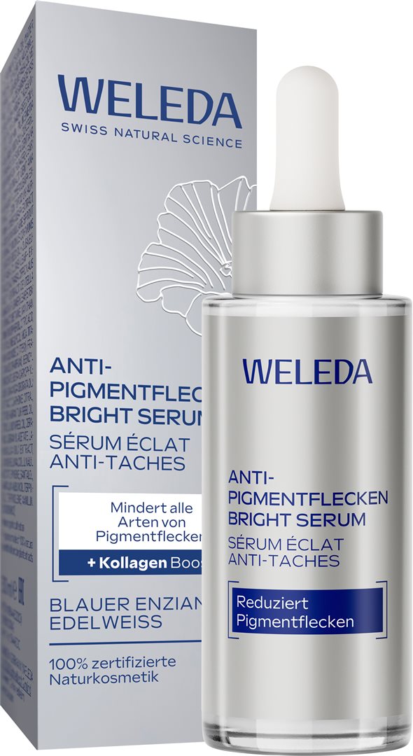 Weleda Bright Serum Anti-Pigmentflecken blauer Enzian & Edelweiss Fl 30 ml