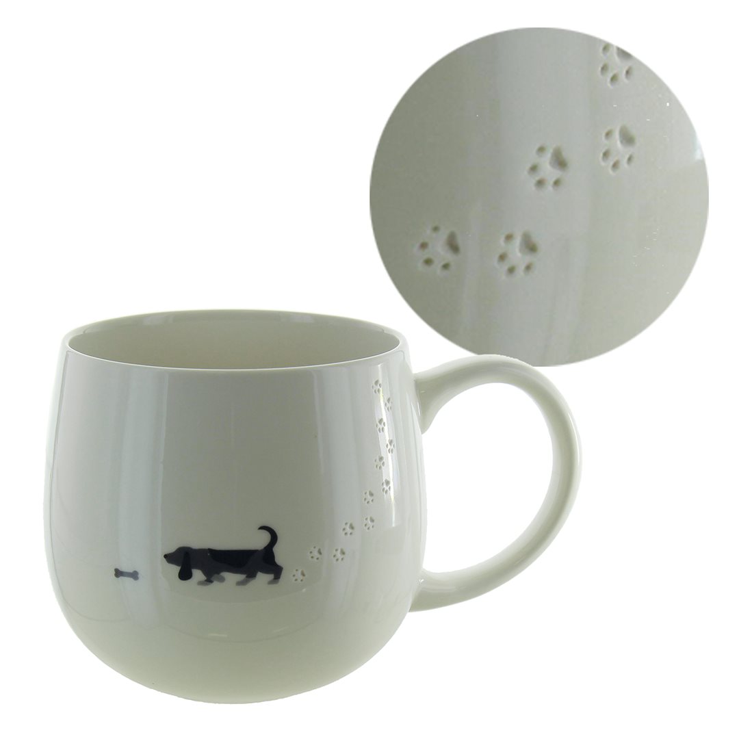 HERBORISTERIA Tasse Footprint Dog x 3 Stk