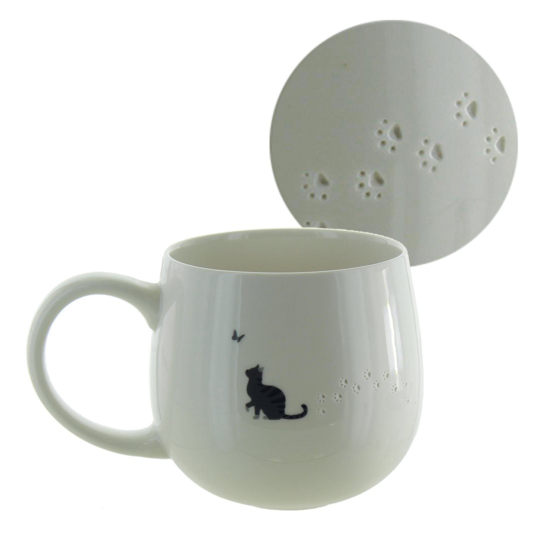 HERBORISTERIA Tasse Footprint Cat x 3 Stk