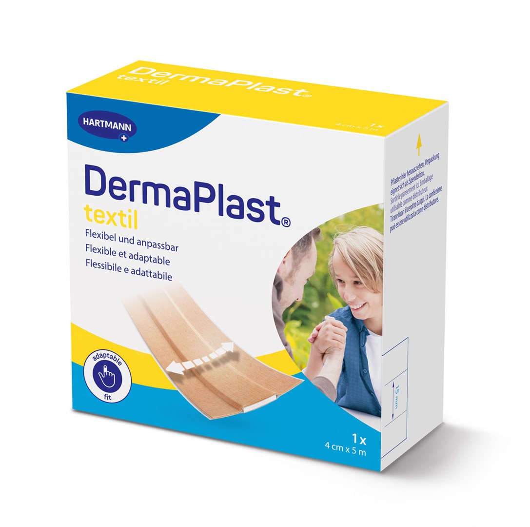 DermaPlast Textil pansement rapide 4cmx5m beige