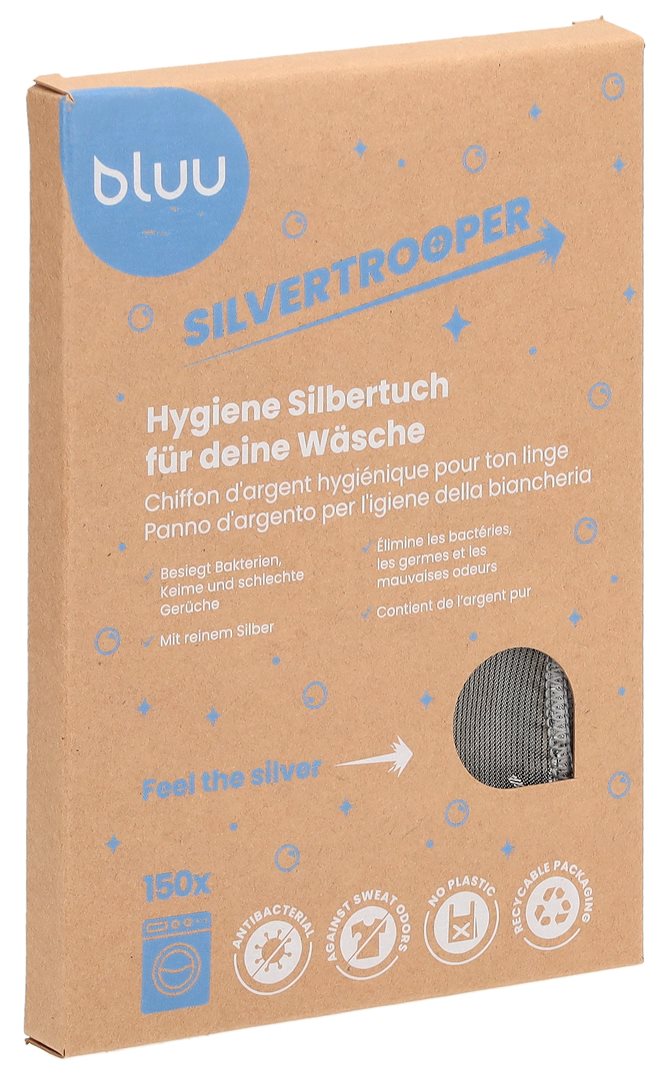 bluu Silvertrooper chiffon dargent hygiénique