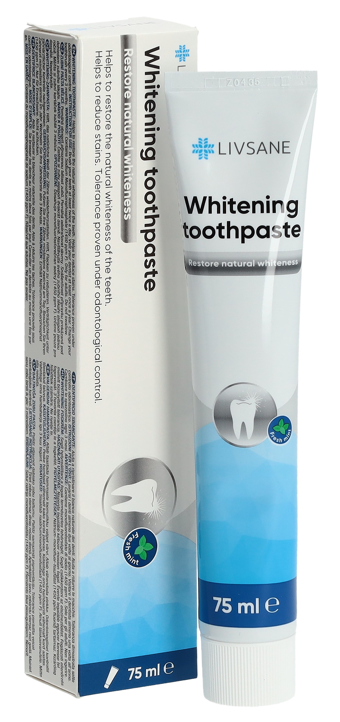 Livsane Whitening Zahnpasta Tb 75 ml