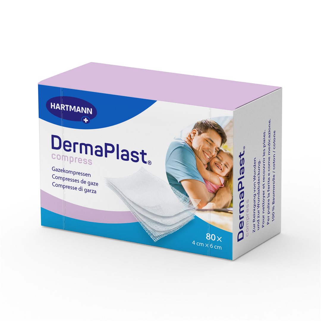 DermaPlast Compress 4x6cm 80 pce