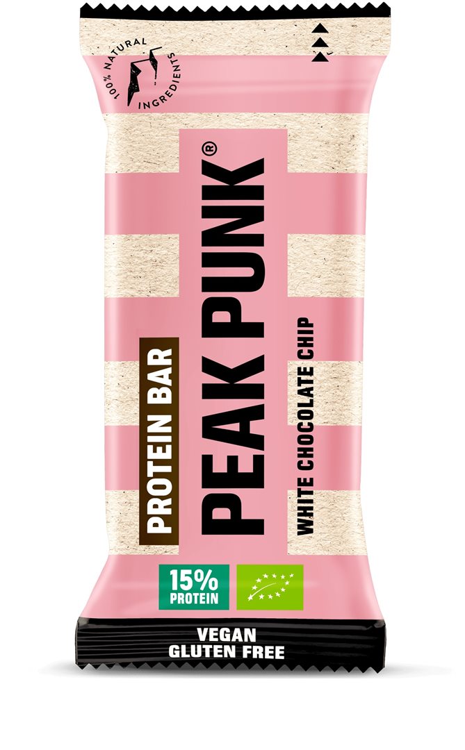 PEAK PUNK Bio Prot Bar White Choco Chip 55 g x 12 Stk