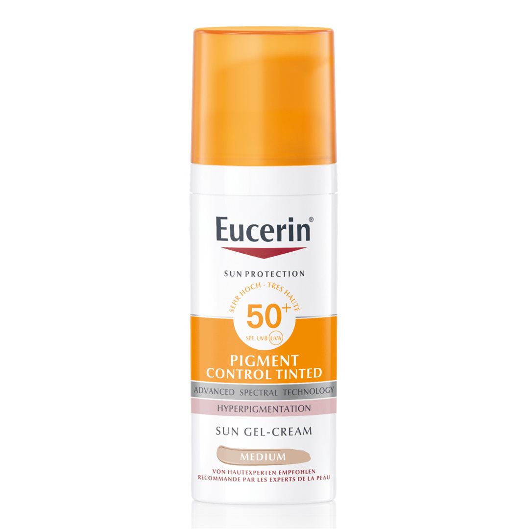 Eucerin SUN Face Pigment Control gel-crème teintée medium SPF50+ dist 50 ml