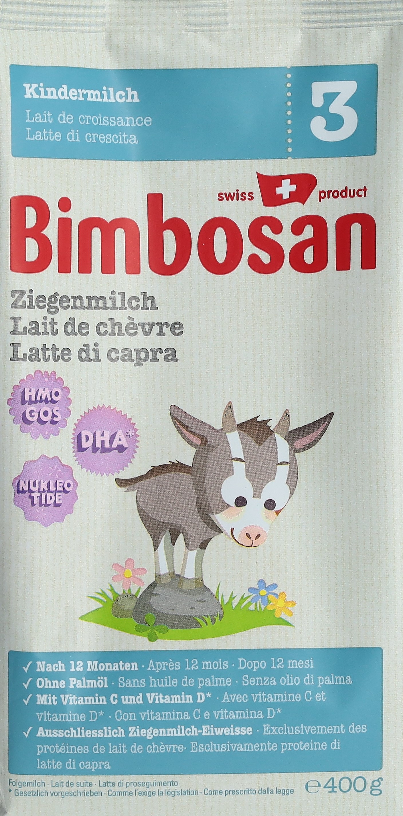 Bimbosan lait de chèvre 3 lait de croissance recharge sach 400 g
