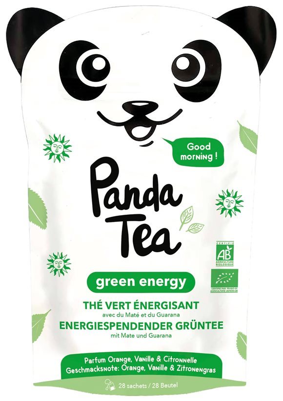 Panda Tea Grüntee Green Energy energiespendend Btl 28 Stk