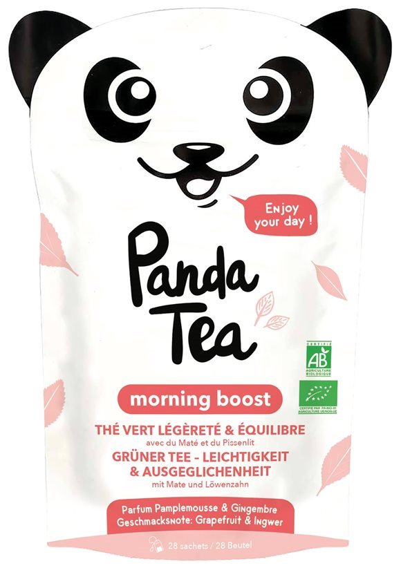 Panda Tea Grüntee Morning Boost Leichtigkeit & Ausgeglichenheit Btl 28 Stk