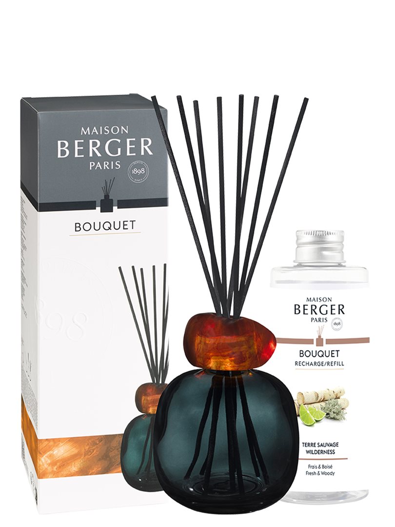 Maison Berger Duftbouquet Mineral schwarz & Duft terre sauvage 180 ml