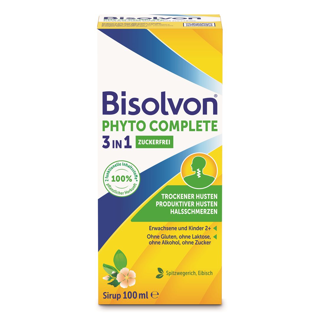 Bisolvon Phyto Complete sirop contre la toux sans sucre fl 100 ml