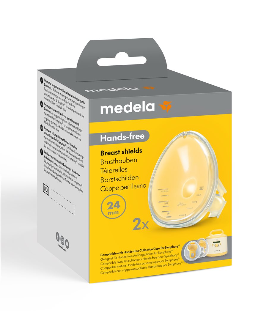 Medela Hands-free Brusthauben 24mm für Doppelpumpset Symphony 2 Stk