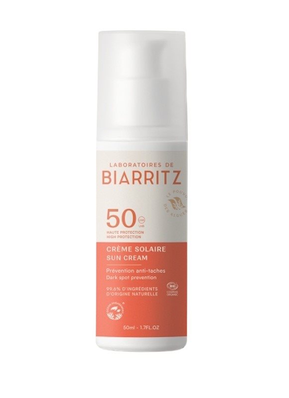 Laboratoires de Biarritz AMcrème solaire visage FPS50 sans parfum dist 50 ml