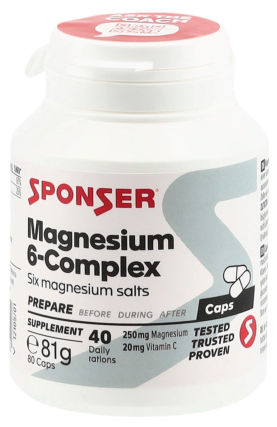 Sponser Magnesium 6-Complex Kaps 80 Stk