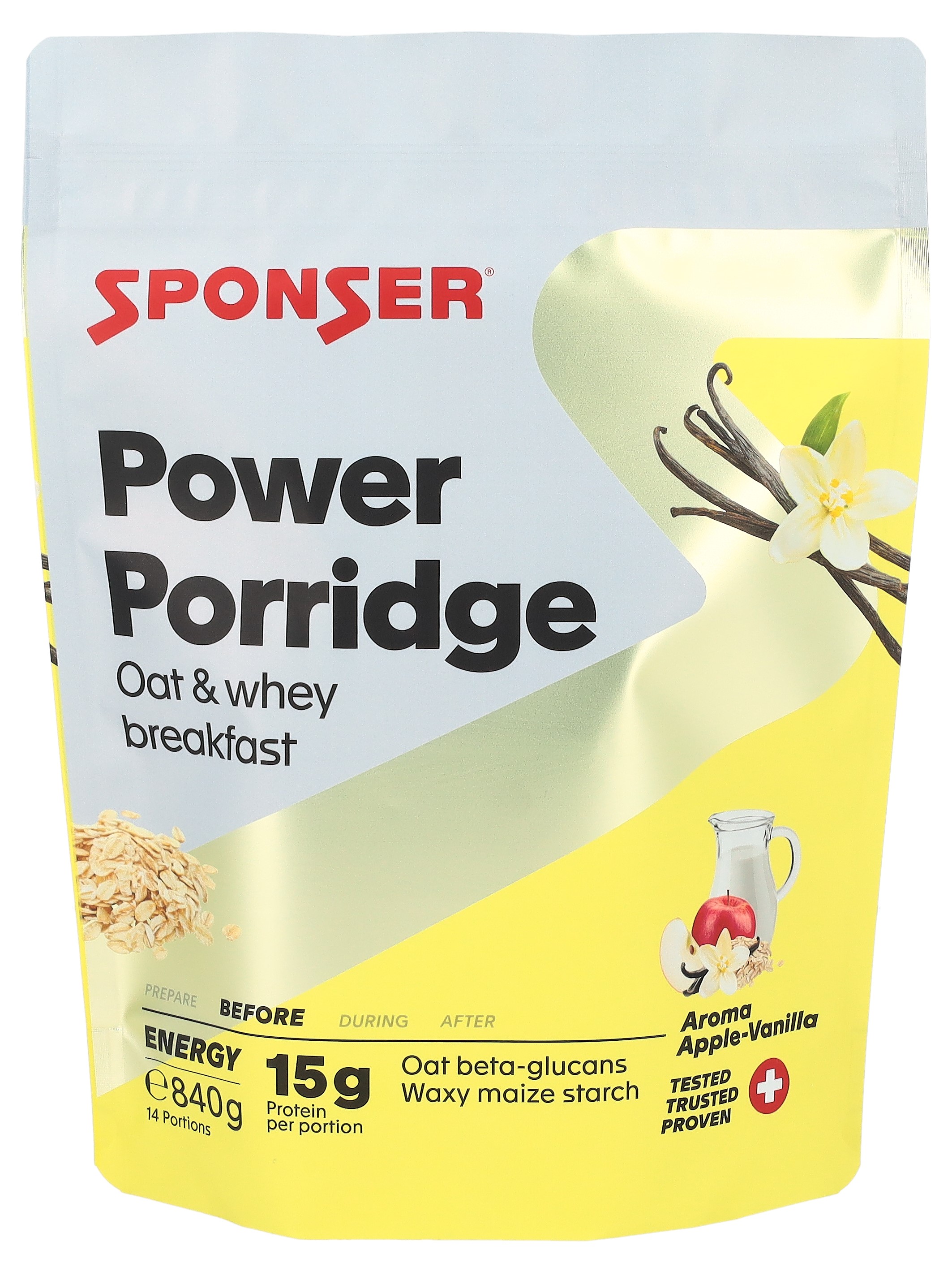 Sponser Power Porridge Apple Vanilla 840 g