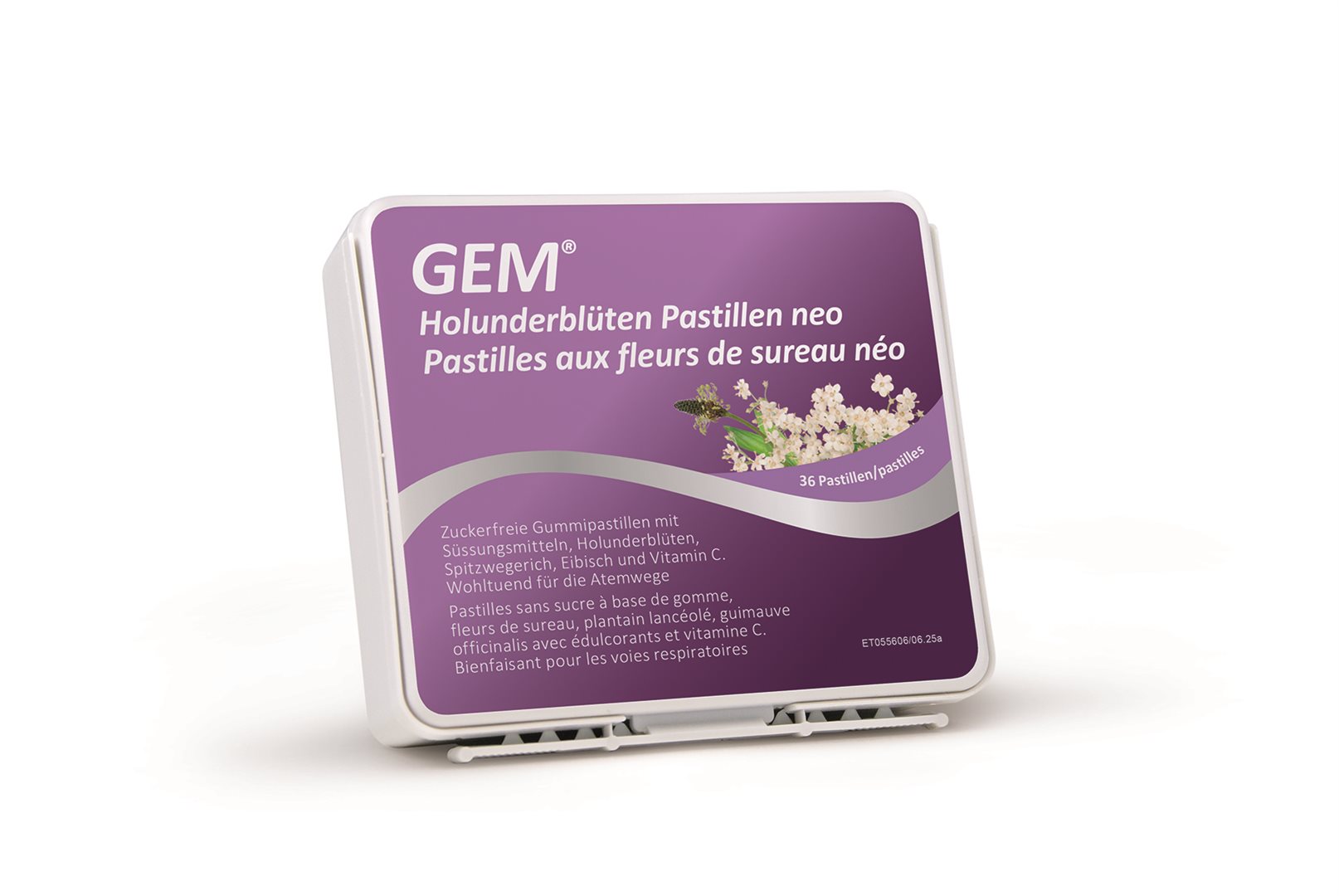GEM Holunderblüten-Pastillen neo zuckerfrei Ds 36 Stk