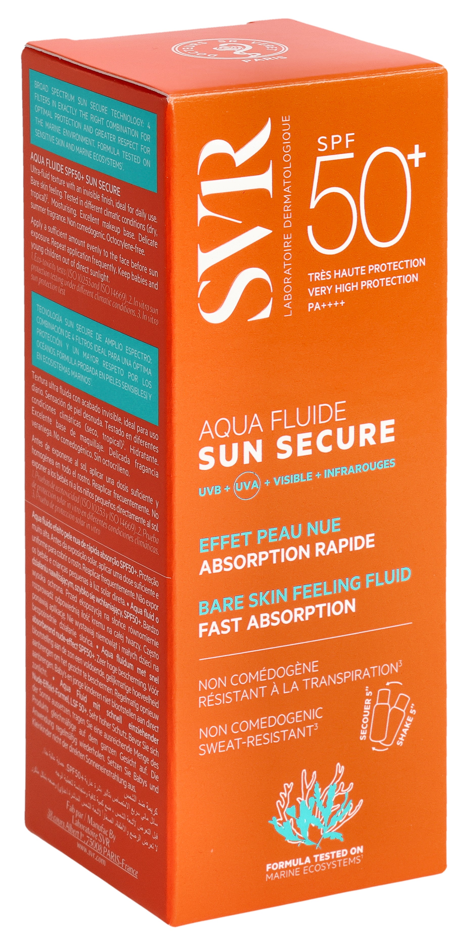 SVR SUN SECURE Aqua Fluide SPF50+ Topf 50 ml