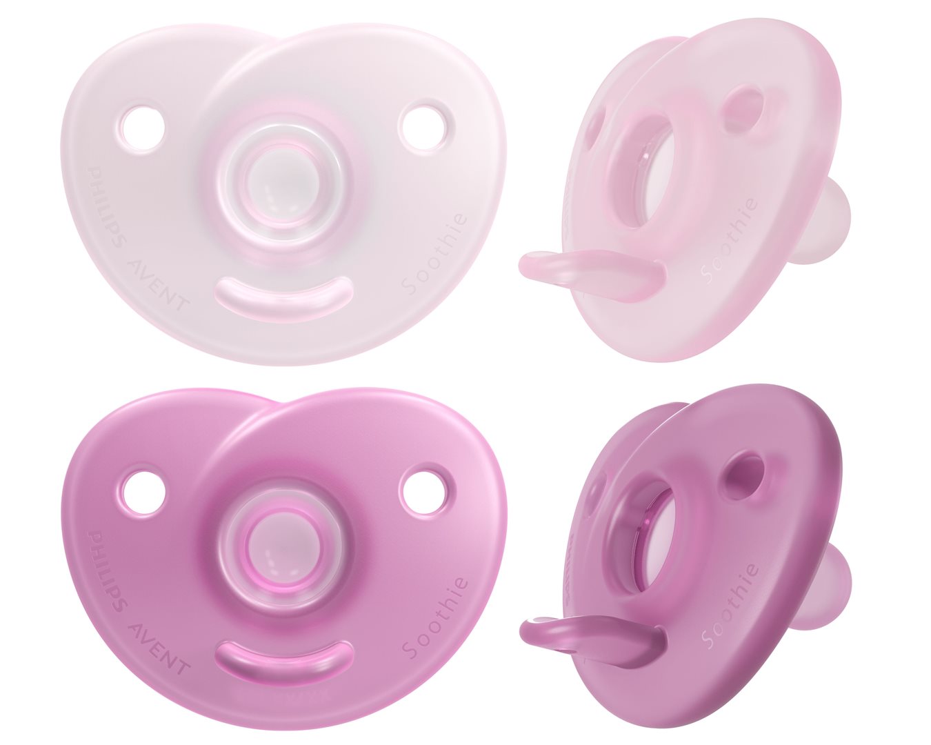 Philips Avent Schnuller Soothie Heart 0-6 Monate rosa/lila 2 Stk