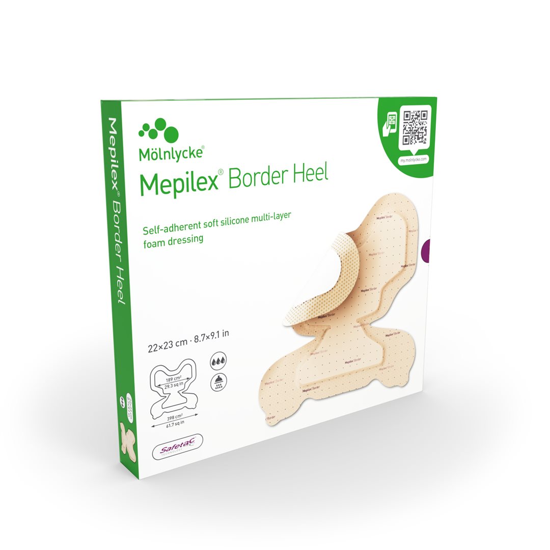 Mepilex Border Heel 22x23cm 6 pce