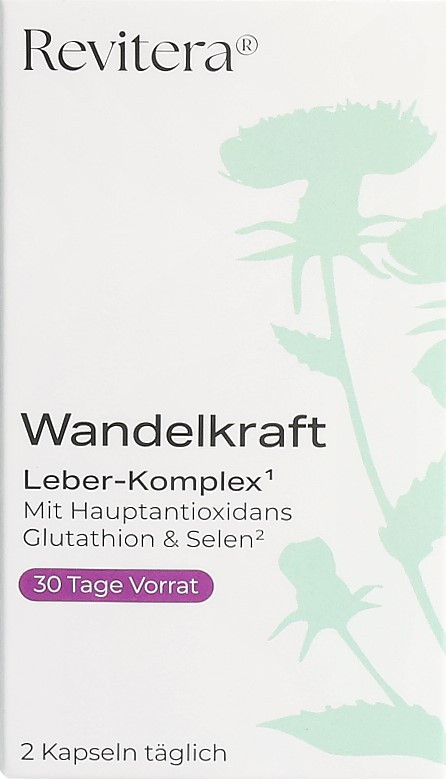 Wandelkraft Leber-Komplex Caps mit Hauptantioxidans Glutathion & Selen Glas  60 Stk