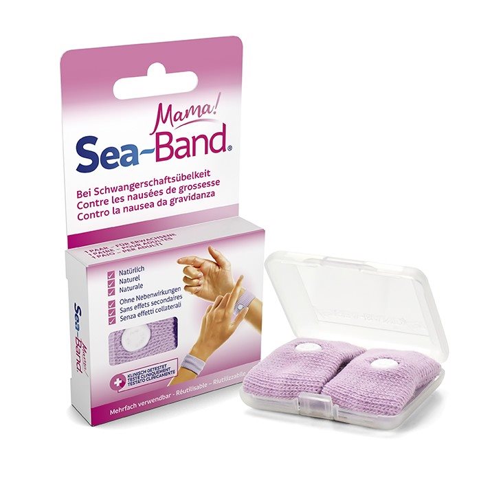 Sea-Band bracelet dacupression pour femme enceinte rose 1 paire