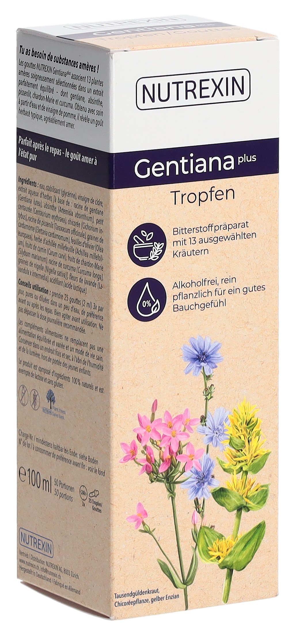 Nutrexin Gentiana Plus Tropfen 100 ml