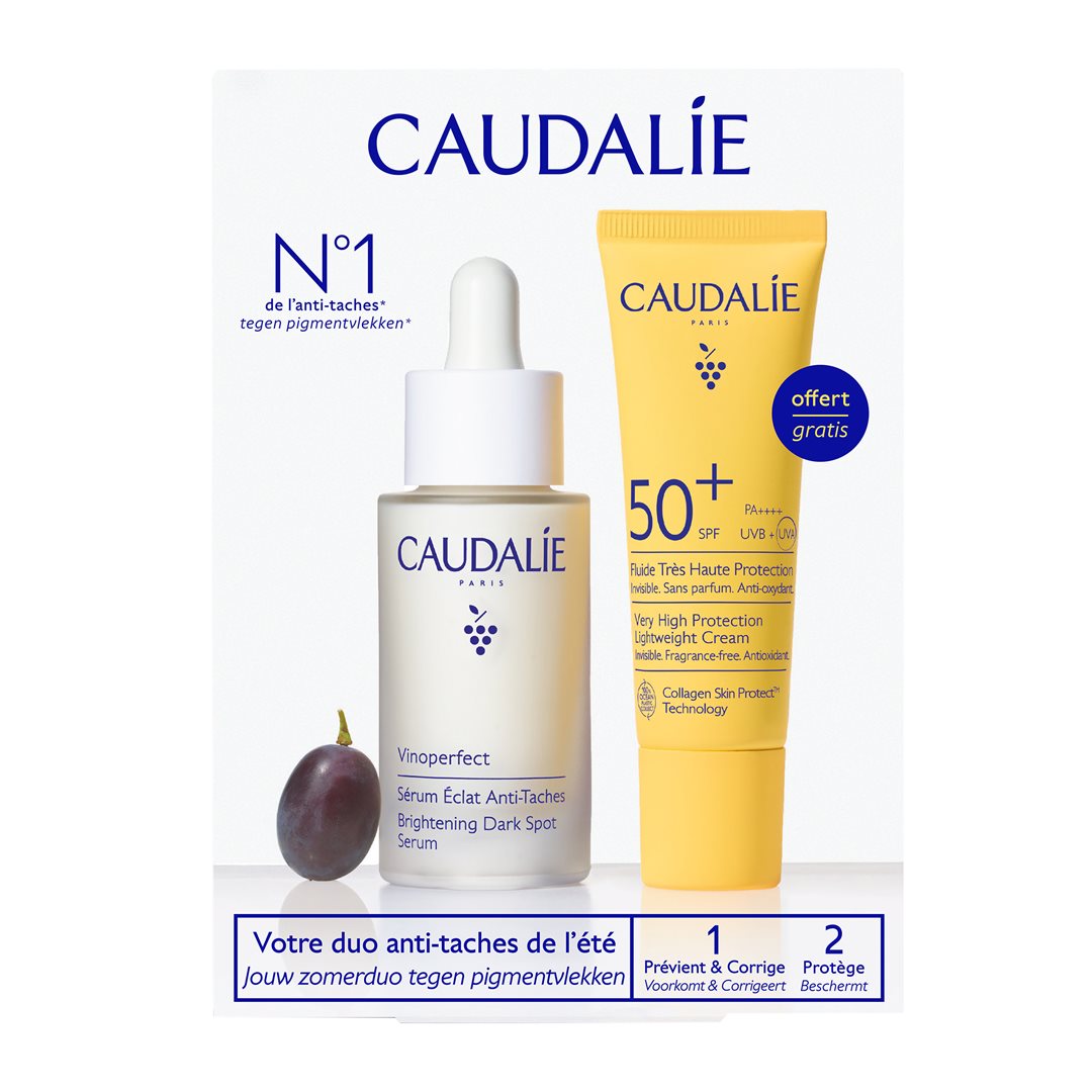 Caudalie Vinoperfect Coffret Sérum&Solaire 2026 2 Stück 30 + 20ml