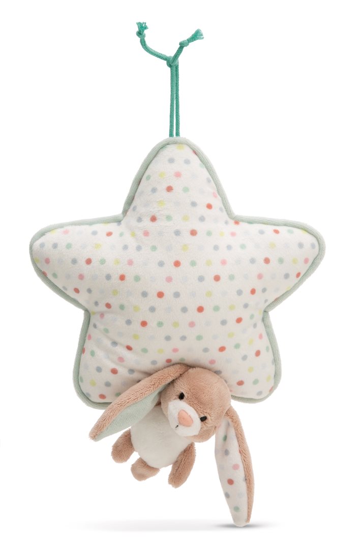 NICI my first Nici Spieluhr Stern mit Hase Fjella x 2 Stk