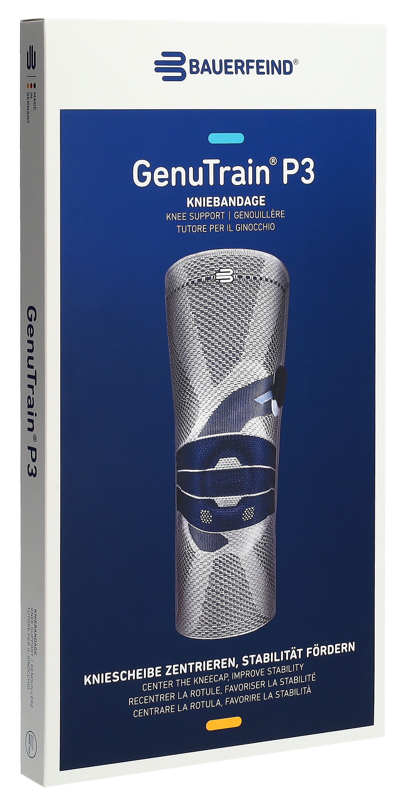 BAUERFEIND GenuTrain P3 Gr1 titan gauche