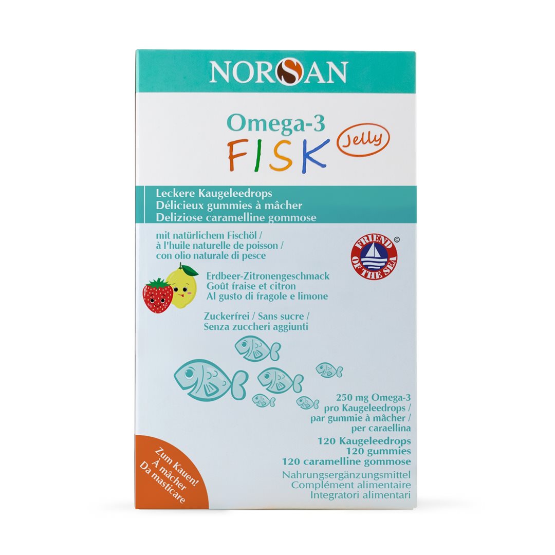 NORSAN Omega-3 FISK Jelly Blist 120 Stk