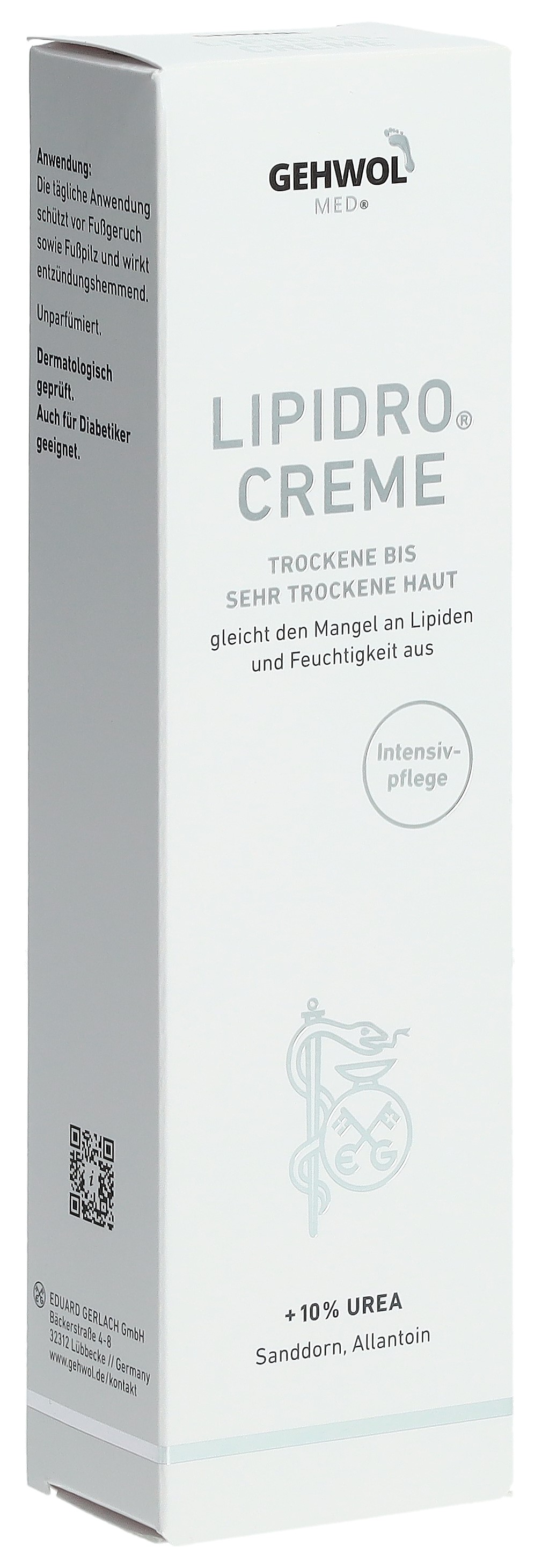 Gehwol MED Lipidro Creme mit 10% Urea Tb 125 ml