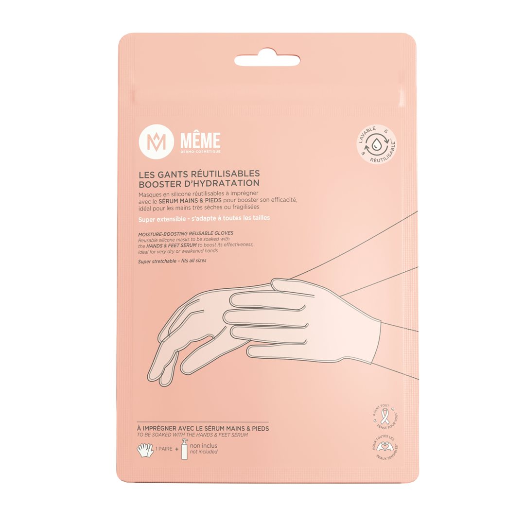 MEME gants booster hydratation réutilisable sach 1 paire